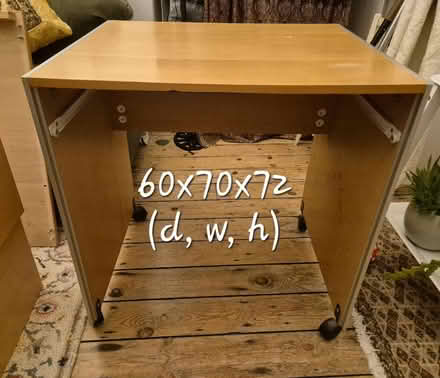 Photo of free Computer desk on wheels (Nether Green S10) #1