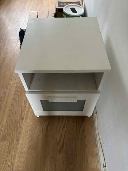 Photo of free Small white cupboard (Prestwich M25) #1