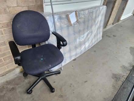 Photo of free Chair, curtain rod mattress (Smiths Estate OX28) #1