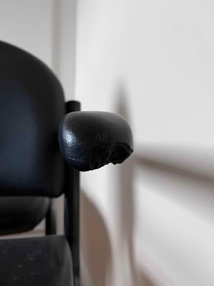 Photo of free Four leather chairs (Milwich ST18) #2