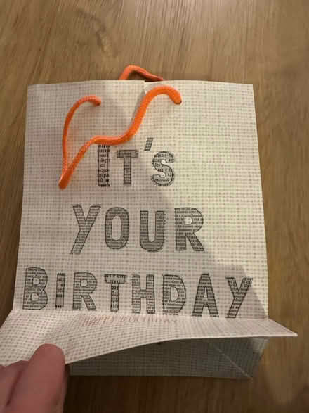 Photo of free Birthday orange gift bag (East molesey) #3