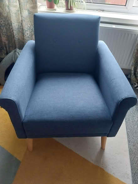 Photo of free Blue Argos armchair (CH44 Egremont) #2