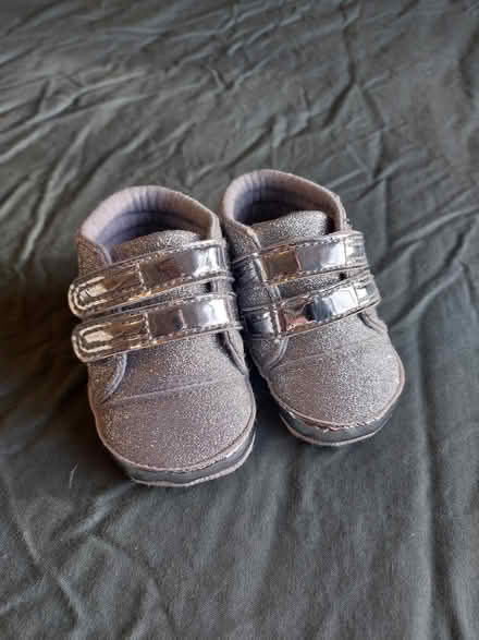 Photo of free New - Chicco Baby silver shoes (Commons Road) #1