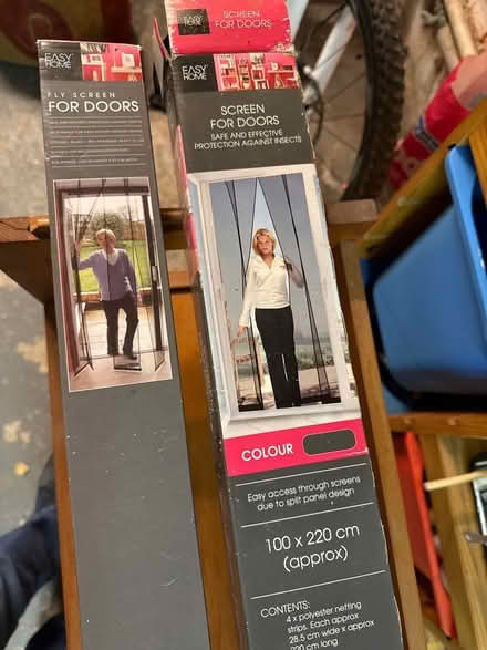 Photo of free 2 x fly screens for doors. See photo for sizes. (Formby L37) #1