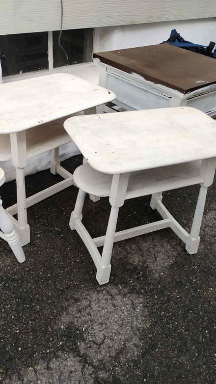 Photo of free Solid wood furniture and one wicker (Hawthorne) #2