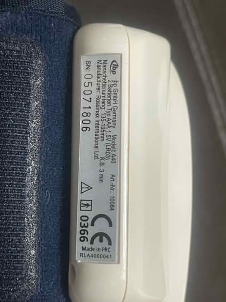 Photo of free ibp Blood Pressure Monitor (Welwyn Garden City AL7) #2