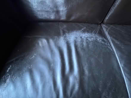 Photo of free Brown leather 2/3 seater sofa (Armley LS12) #4