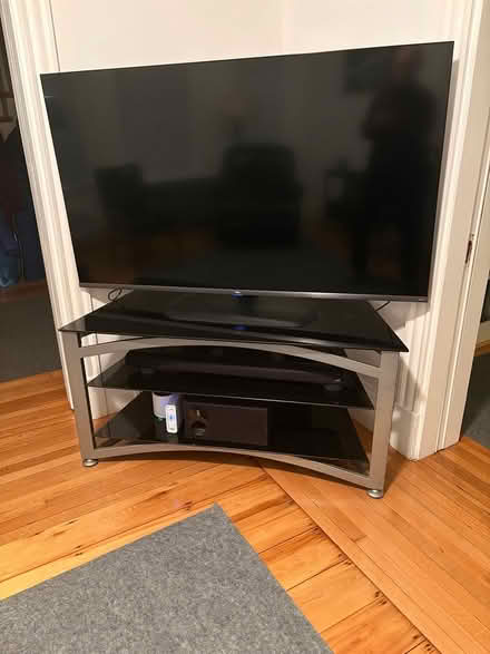 Photo of free Glass and Metal TV Stand (Milton Village) #1