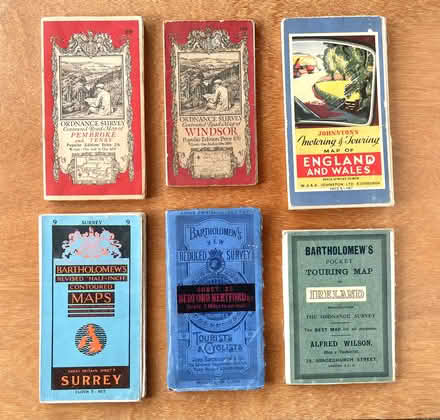 Photo of free JOB LOT of 6 VINTAGE MAPS OF Uk (Bognor Regis PO21) #1