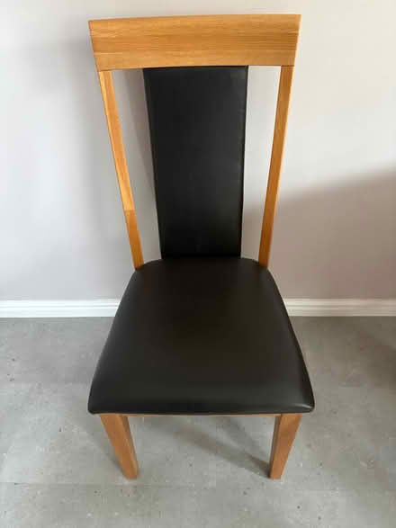 Photo of free Dining table and SIX chairs (Kempshott Park RG22) #2