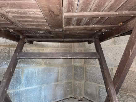 Photo of free Wooden garden table. (Sutton Pools OX14) #3