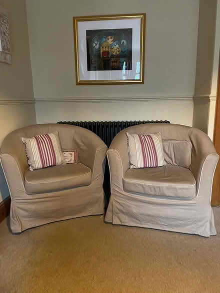 Photo of free 2 IKEA tub chairs (Cupar Fife) #1