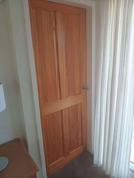 Photo of free 10 pine doors (3 glazed) with handles and hinges (Atch Lench WR11) #3