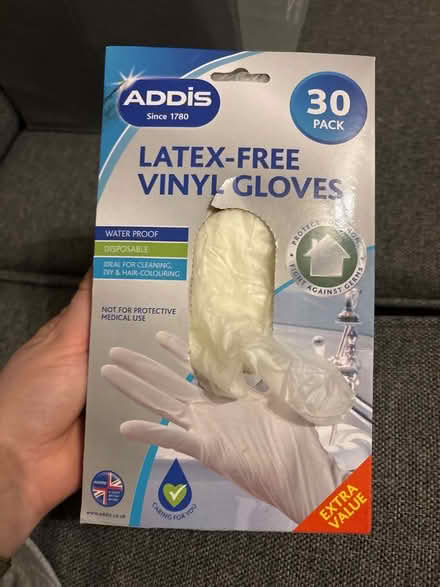 Photo of free Latex free vinyl gloves (S80 3) #1