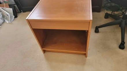 Photo of free Wood file cabinet & sm end table (Grand & Oak near Courthouse) #2