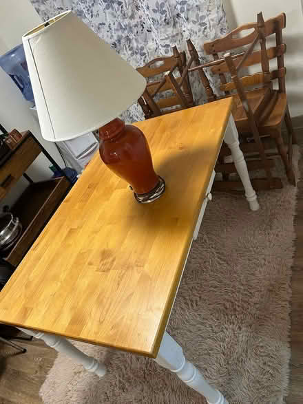 Photo of free Kitchen table and chairs and lamp (Holbrook) #1
