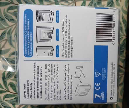 Photo of free Carbon Monoxide Alarm (Hereford (HR1)) #2