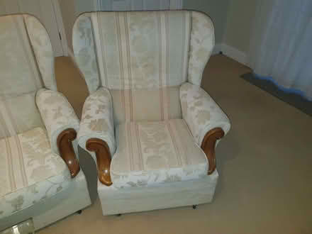 Photo of free Cream sofa an two arm chairs (Charminster BH8) #4
