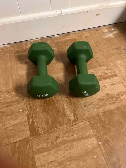 Photo of free 20 lbs. hex dumbbells (Tenleytown, DC) #2