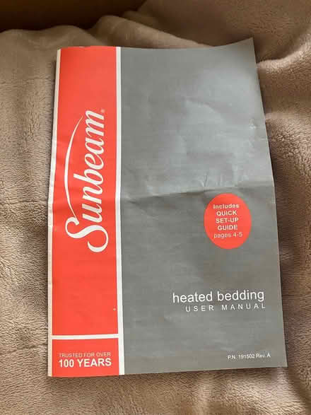Photo of free King size electric blanket (Morgan Hill) #3