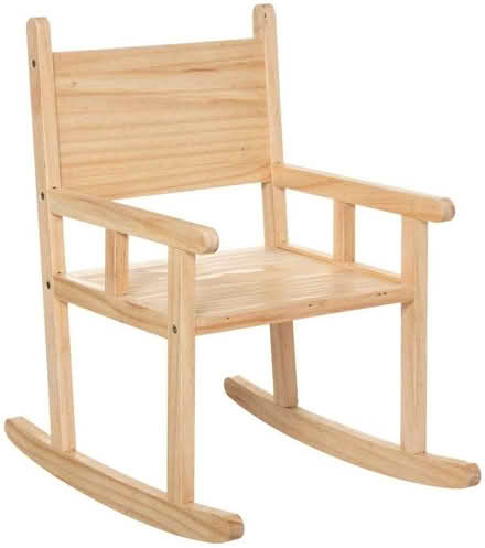 Photo of Children's wooden rocking chair (Central Blackburn BB1) #1