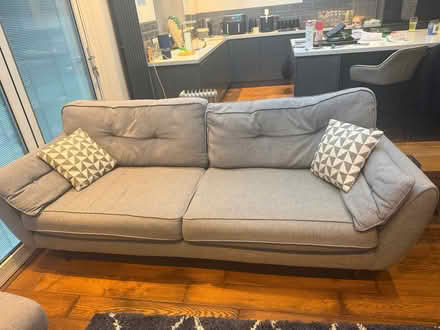 Photo of free French connection sofas and footstool (Ashingdon SS4) #2