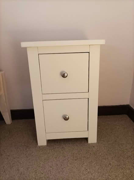 Photo of free Small Bedside Table 2 Drawer (Rochford SS4) #1