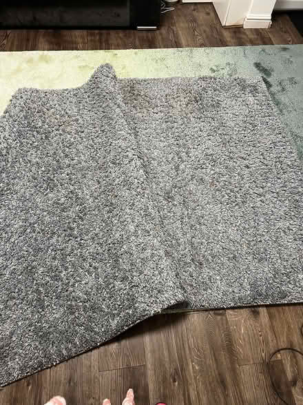 Photo of free A tv shelf and a center rug (WA9 4UA) #2