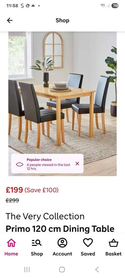 Photo of free Dining room table and chairs (Trowbridge) #1