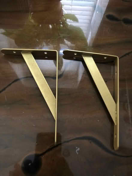 Photo of free Gold shelf brackets (Cavendish DE23) #1