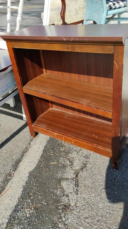 Photo of free Wooden bookshelf (Hawthorne) #1