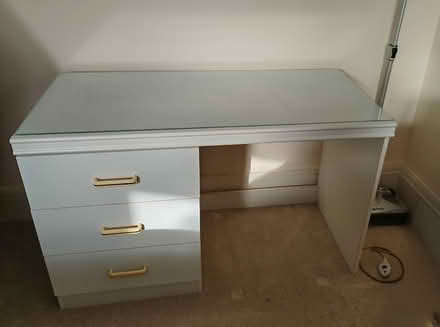 Photo of free Dressing table, glass top (Southsea PO5) #1