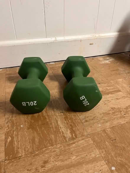 Photo of free 20 lbs. hex dumbbells (Tenleytown, DC) #1