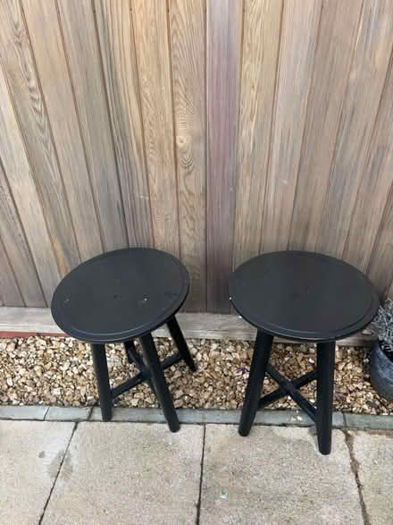 Photo of free Two black wooden side tables (Easton , Bristol) #4