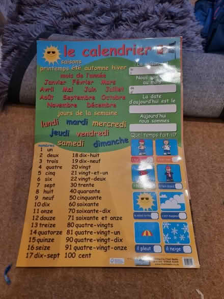 Photo of free French calendar poster (Sale M33) #1