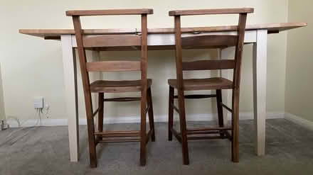 Photo of free Solid wood dining table (no chairs) (Rochester) #3