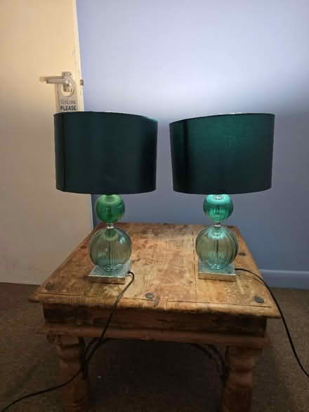 Photo of free 2x Blue lamps (Swindon Village GL51) #3