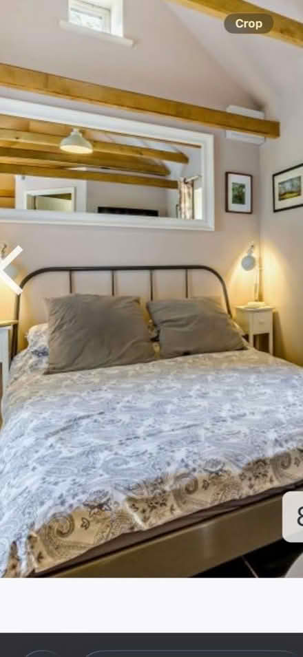 Photo of free Double IKEA bed, with or without IKEA mattress (Bettws-y-crwyn LD7) #1