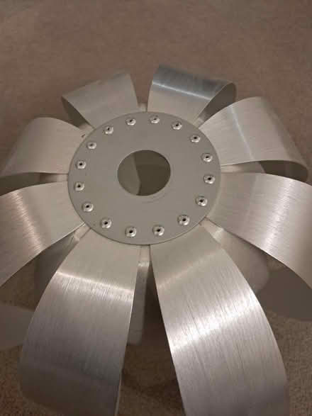 Photo of free Silver metal ceiling light shade (Westhampnett) #4