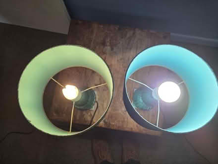 Photo of free 2x Blue lamps (Swindon Village GL51) #2