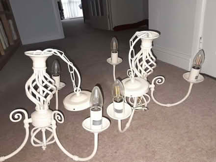Photo of free pair of chandelier light fittings (Radbrook SY3) #2