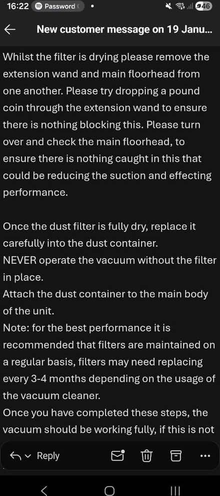 Photo of free Hoover (Brighton, BN2) #4