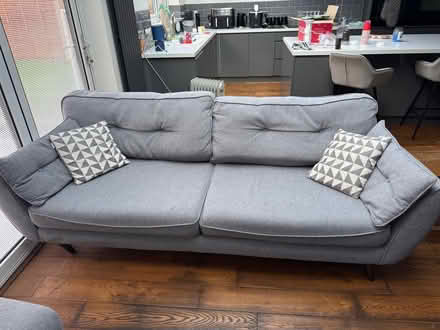Photo of free French connection sofas and footstool (Ashingdon SS4) #1