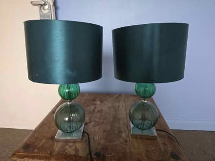 Photo of free 2x Blue lamps (Swindon Village GL51) #1