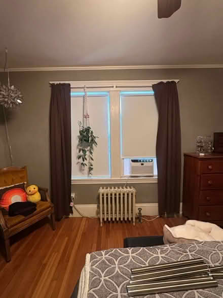 Photo of free 84” brown curtains (Malden) #1