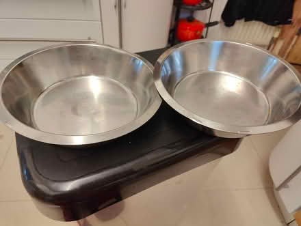 Photo of free Two stainless steel dishes (Bedford) #1