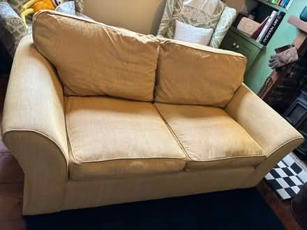 Photo of free Laura Ashley Yellow 2-Seater Sofa (CT11) #2