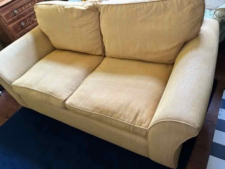 Photo of free Laura Ashley Yellow 2-Seater Sofa (CT11) #1