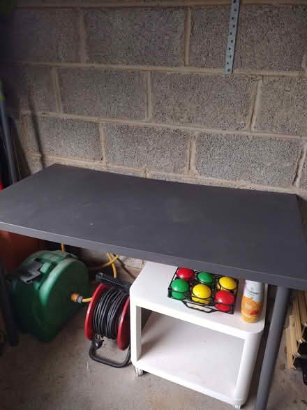 Photo of free Grey Ikea desk l120 cm x 60 cm wide and 73 cm high. (Crosshills BD20) #1