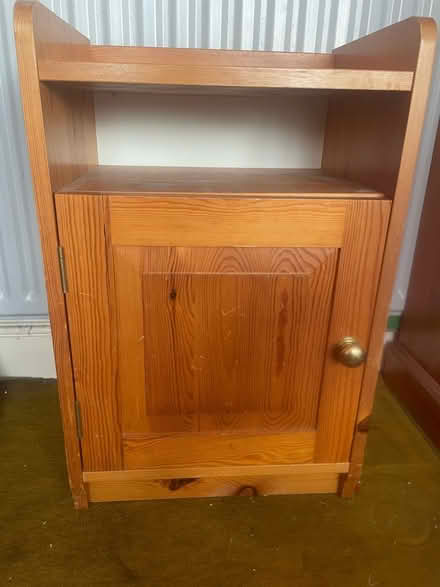 Photo of free Pine bedside cabinet (Little Herberts GL53) #1